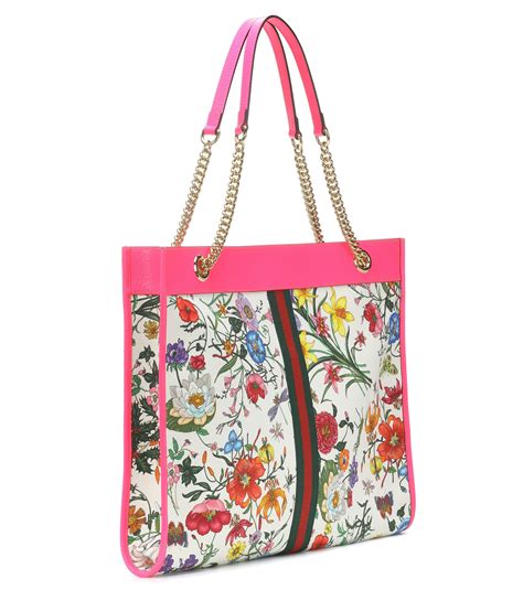 gucci extra large floral tote